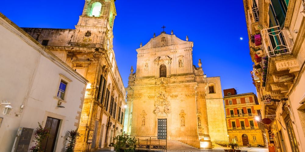 Martina Franca at dusk