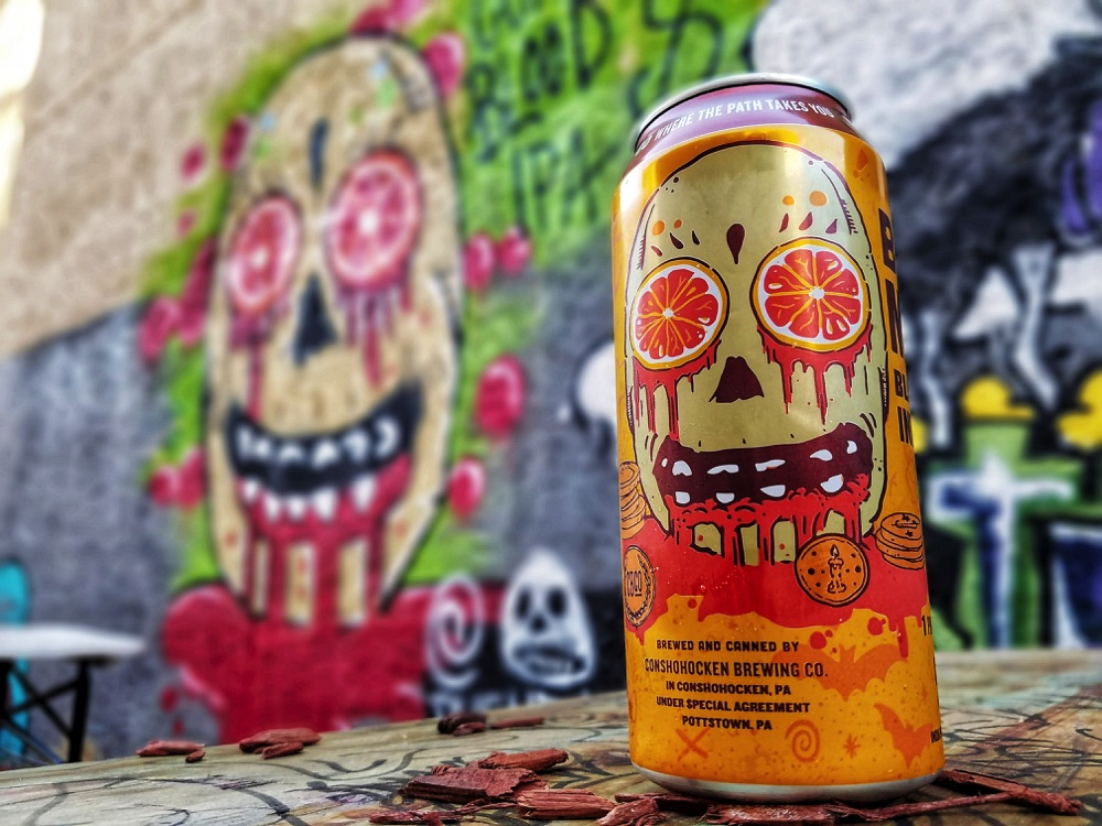 A colorful can of craft beer in Philadelphia