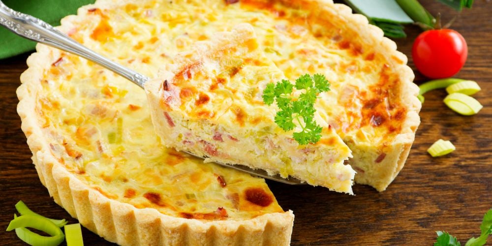 A piece of Quiche Lorraine, one of the best foods in France
