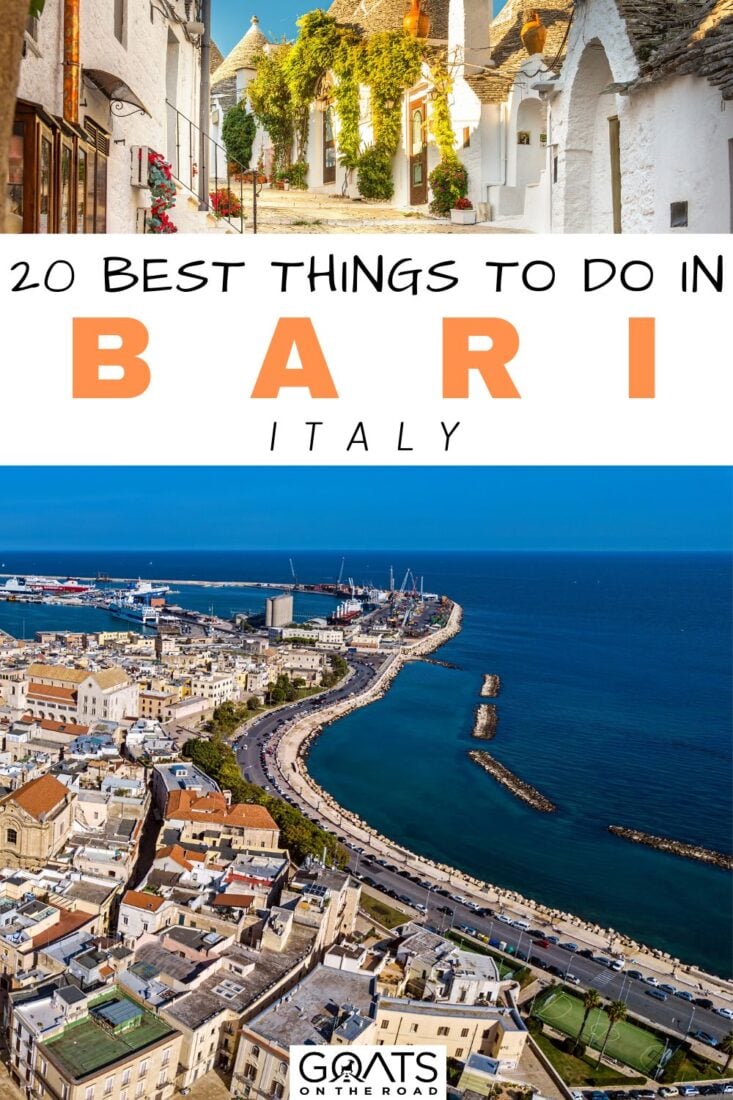 Planning to visit Puglia? Don’t forget to visit Bari, and here is why! These are the 20 best things to do in Bari to help you discover the charm of Puglia’s capital! This guide has what to do in Bari, how to get there, what to eat, and where to stay! | #travel #bari #visititaly