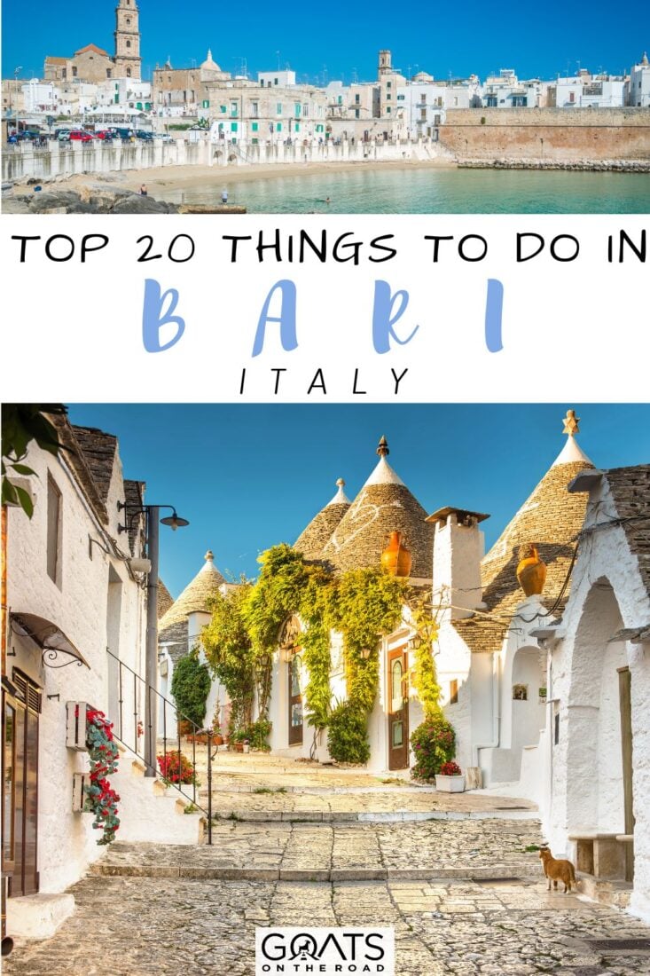 Planning your dream trip to Italy? Don't miss out on Puglia, one of Italy's most stunning regions, particularly Bari, Puglia’s capital, which is stunning all year long. These top 20 things to do in Bari, Italy, will walk you through its cool places to explore and experience, so you can include them in your travel plans to Italy. Discover why you should visit—and what to explore during your stay! | #traveltips #vacation #apulia