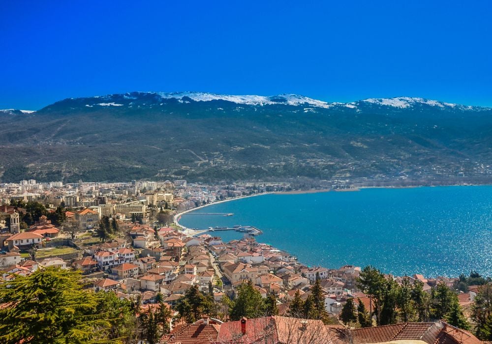 visit the stunning Lake Ohrid from a day trip in Tirana