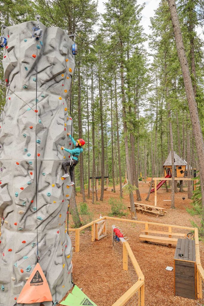 golden skybridge climbing wall