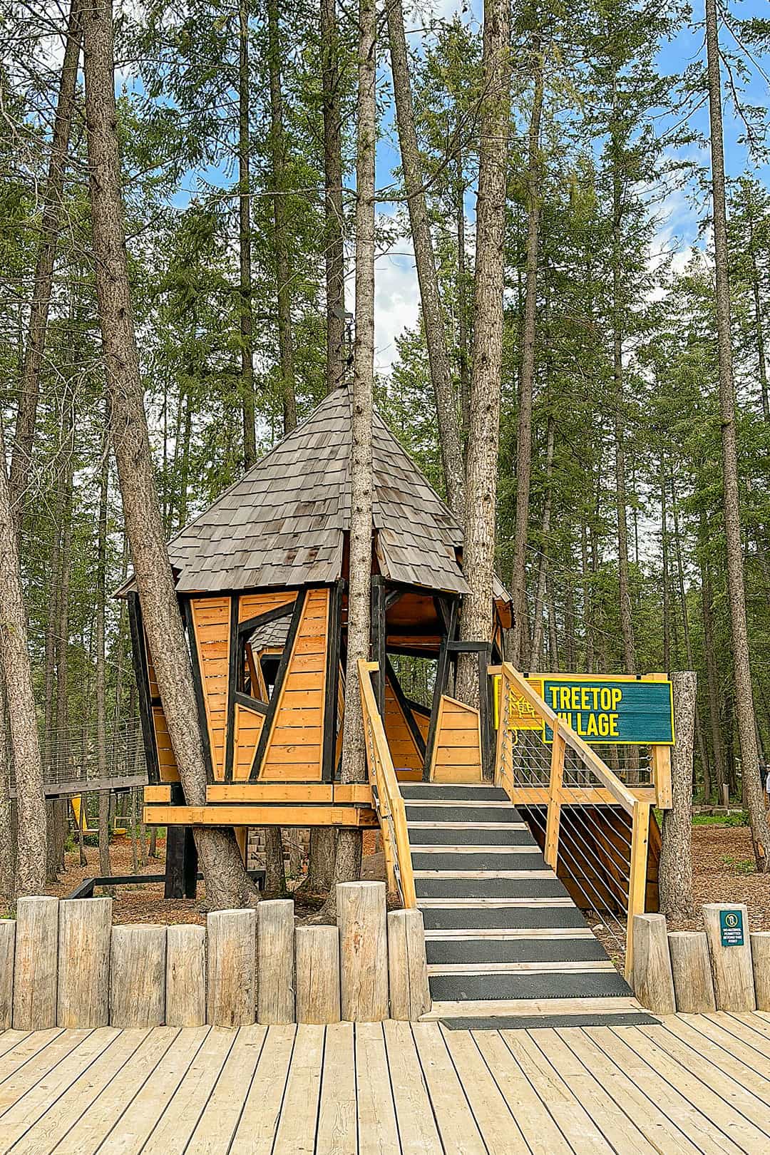 golden skybridge treetop village