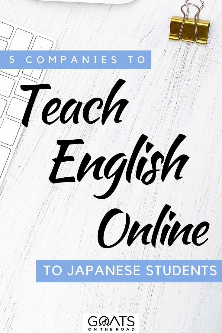 “5 Companies To Teach English Online to Japanese Students