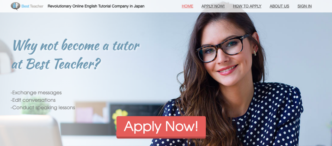 Teach English online to Japanese students with Best Teacher
