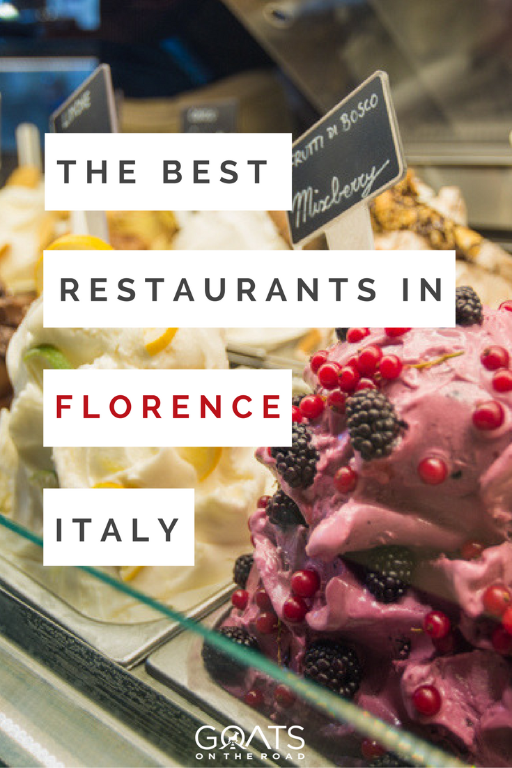 gelato in florence italy with text overlay