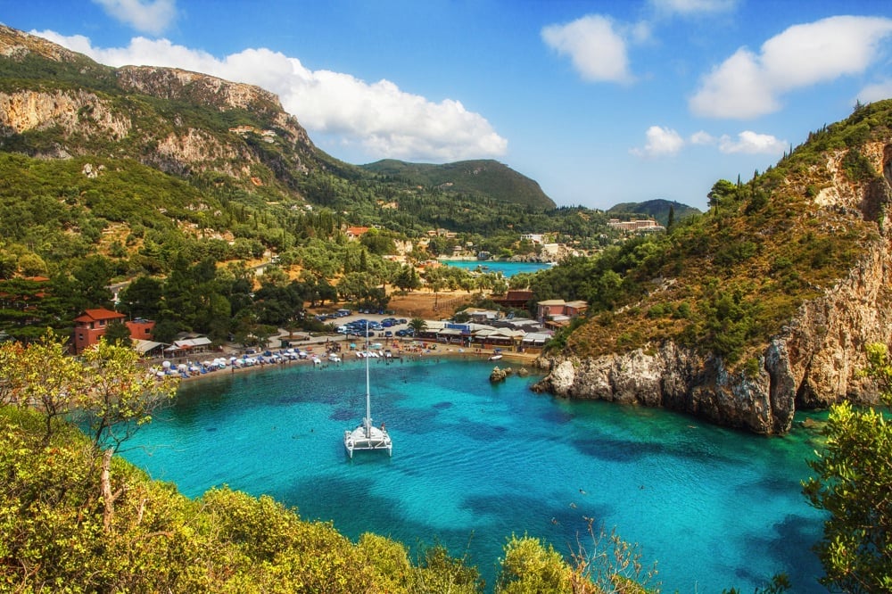 Paleokastritsa is one of the best areas to stay in Corfu