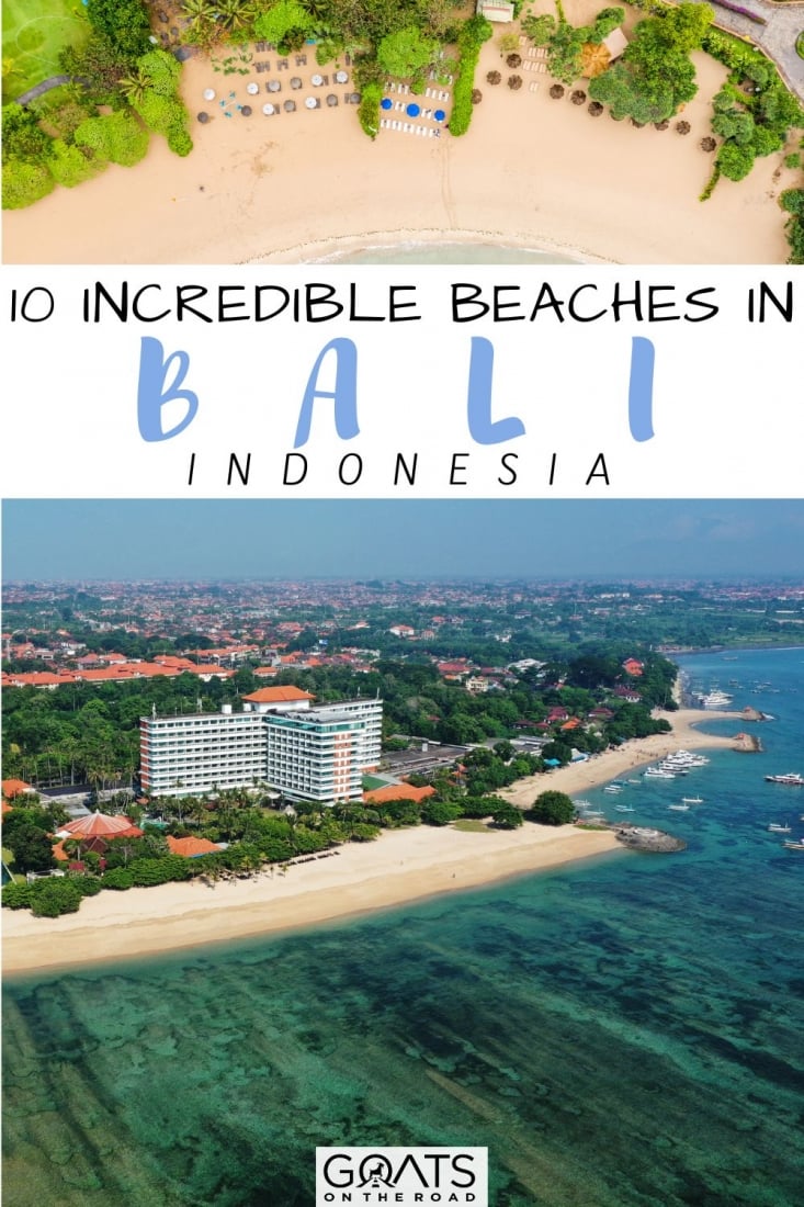 Are you visiting Bali and trying to decide which beaches to visit? Whether you want to go surfing at Canggu or Uluwatu, watch a stunning sunset in Seminyak or visit the infamous Nusa Lembongin beach, we’ve listed the 10 incredible beaches in Bali! | #balitravel #travel #visitbali