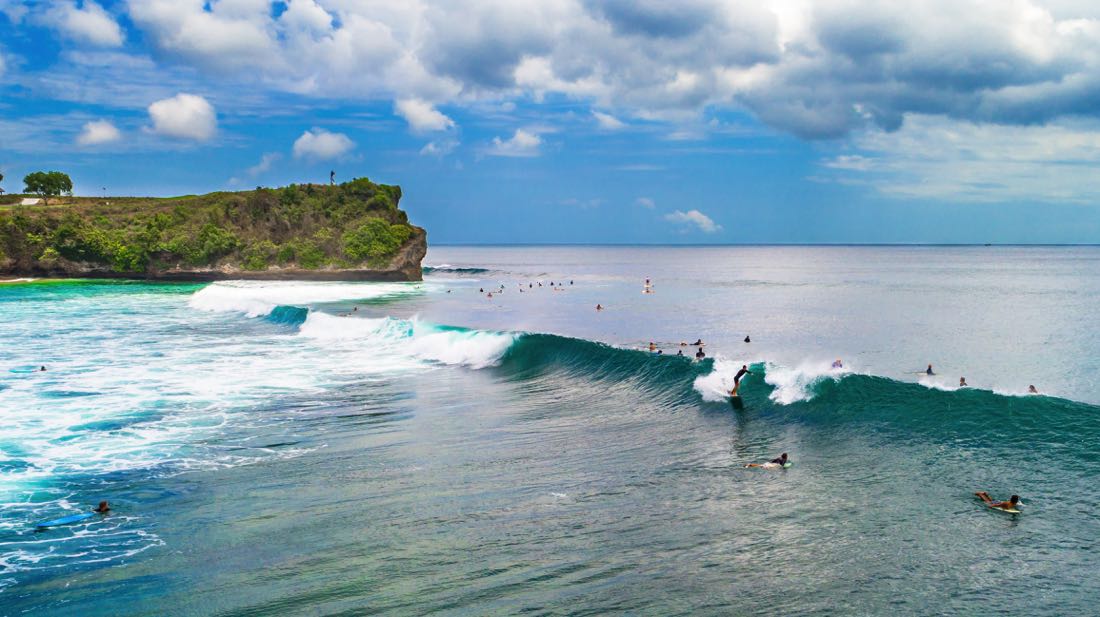 Uluwatu Beach in Bali, Indonesia