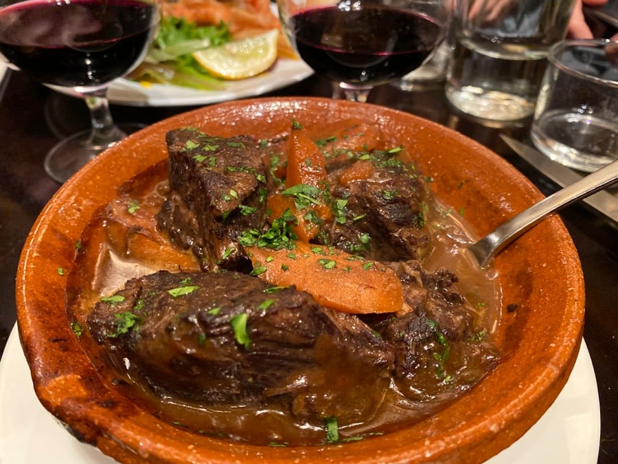Beef stew in Paris, France, one of the most delicious food countries