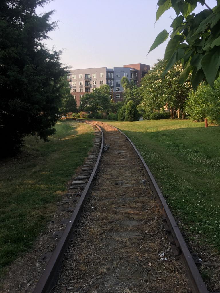 Part of the tobacco trail route running through Durham