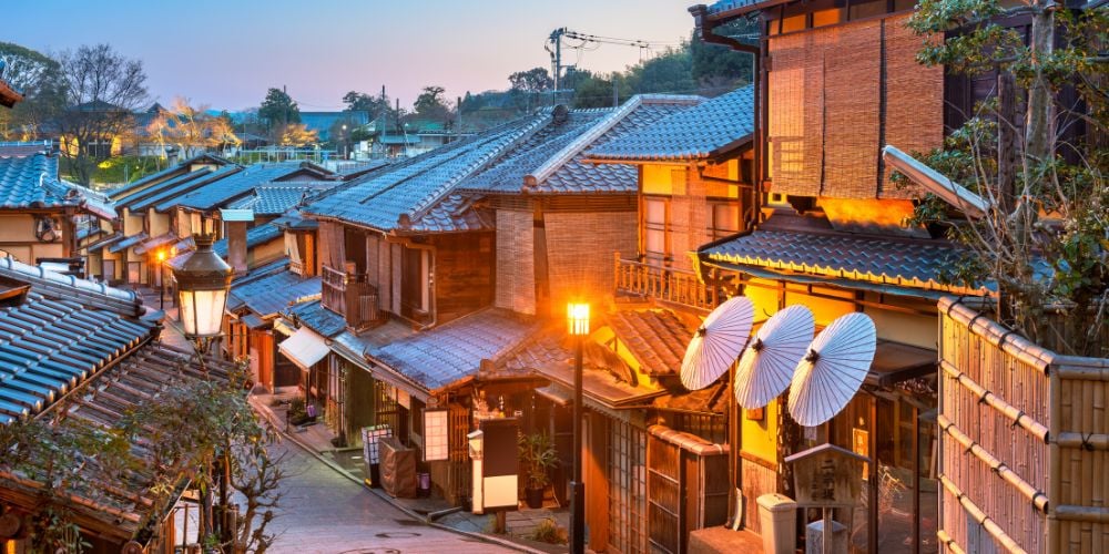 Kyoto old town streets