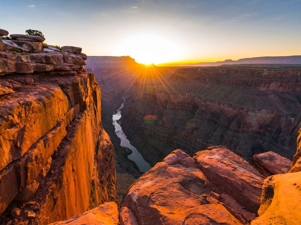 grand canyon at sunset 