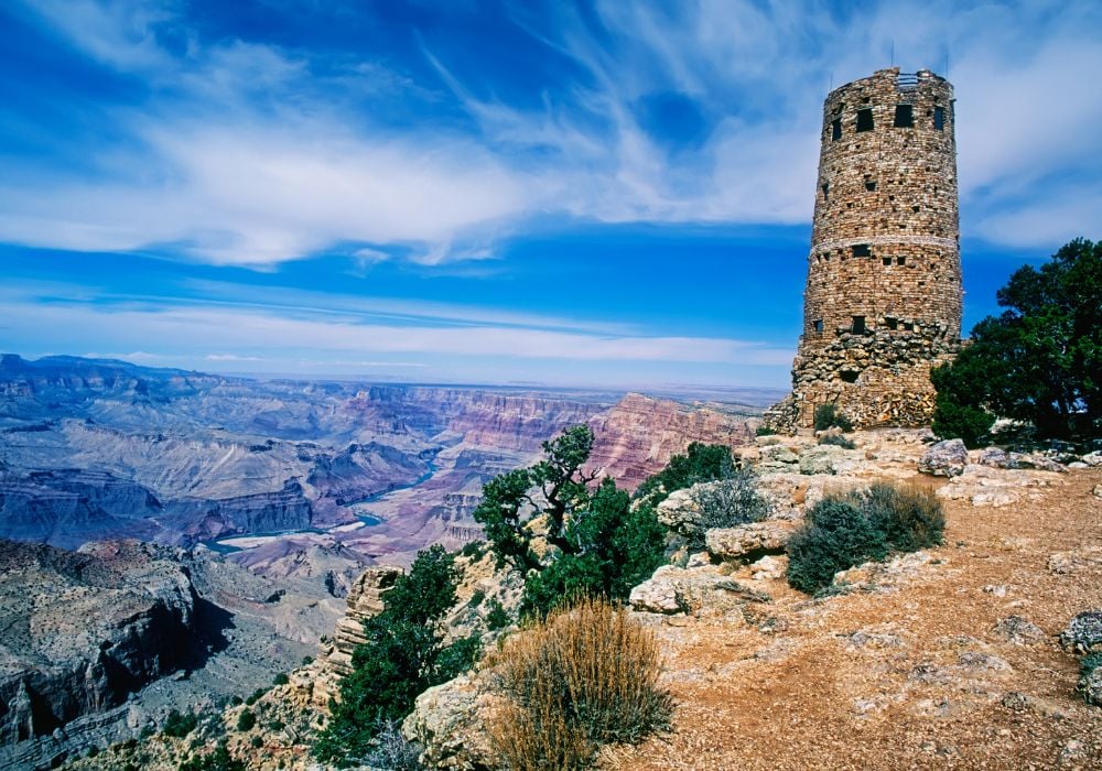 desert view watch tower grand canyon arizona
