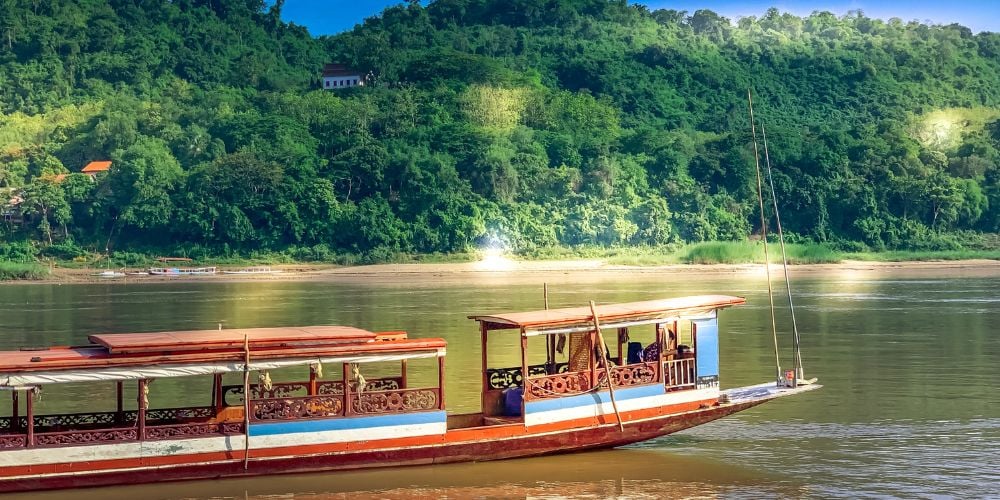 Boat to Laos on the Mekong River