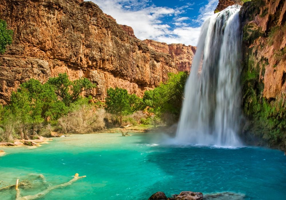 Havasupai Falls in Arizona