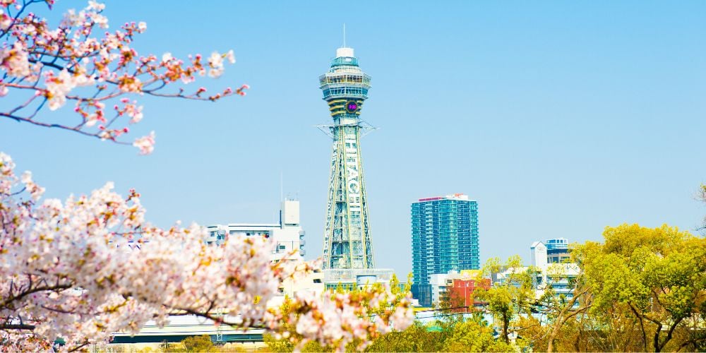 Tsutenkaku Tower in Osaka