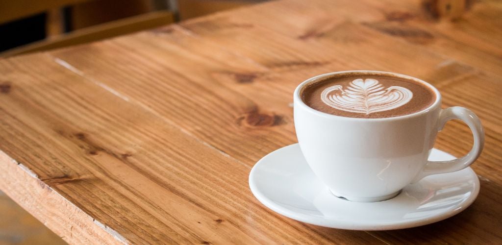 Coffee Cup ona wooden table