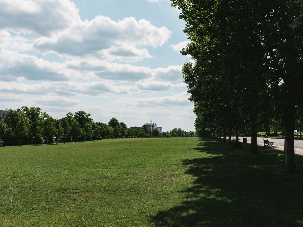 finsbury park on a sunny day in london