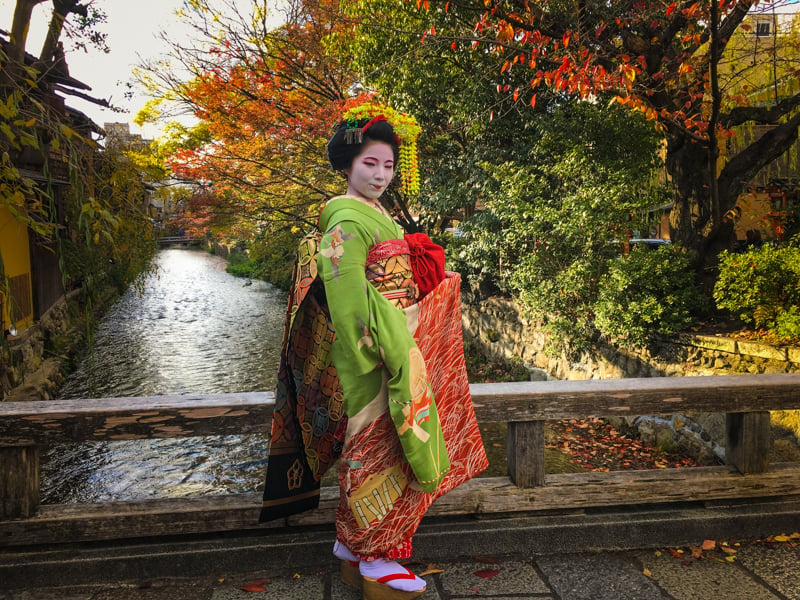authentic maiko in kyoto living in japan
