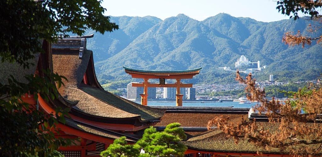 Itsukushima Shrine at Miyajima Island in Japan