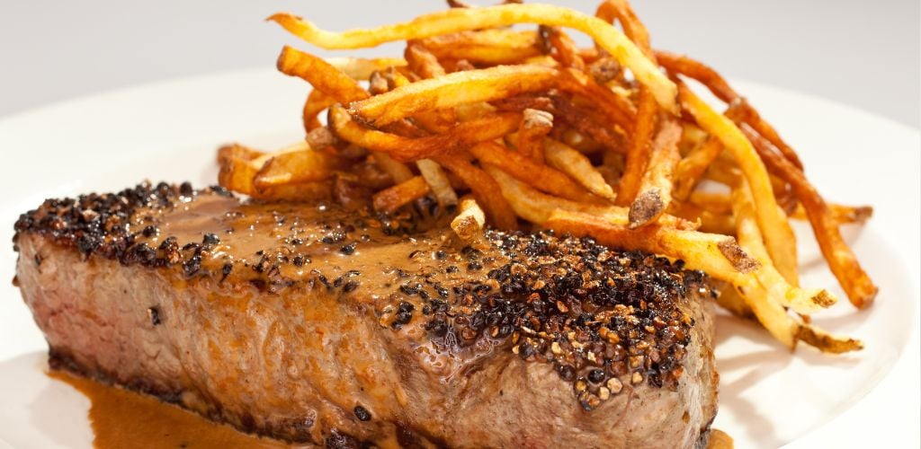 A delicious Steak Frites 