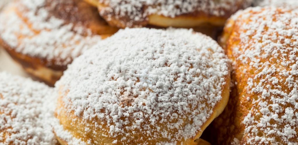 Delicious Dutch Pancakes Dusted With Icing Sugar