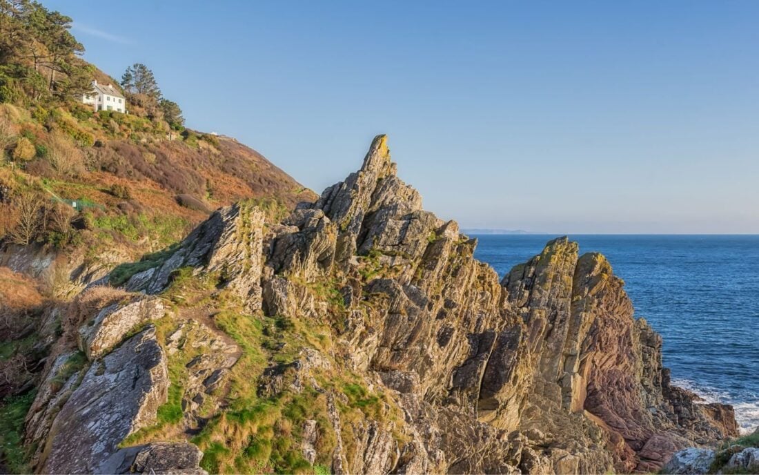 A stunning cliff landscape in Cornwall