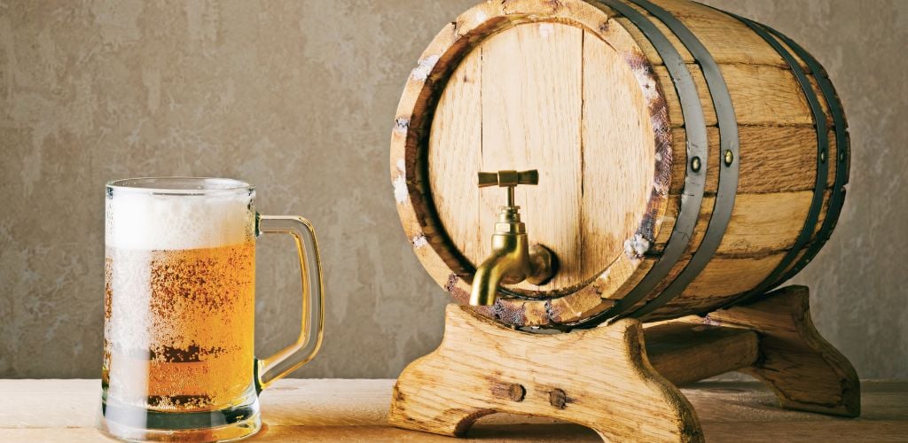 Home Brewed Beer from the barrel