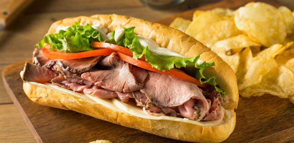 Mouth watering Roast Beef Sandwich