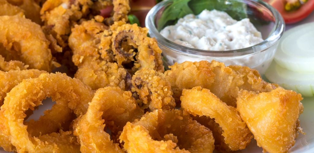 Deep fried calamari