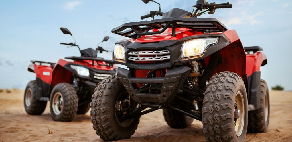 ATV Bikes on a sand dune