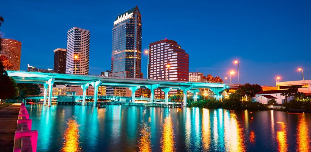 City skyline of Downtown Tampa