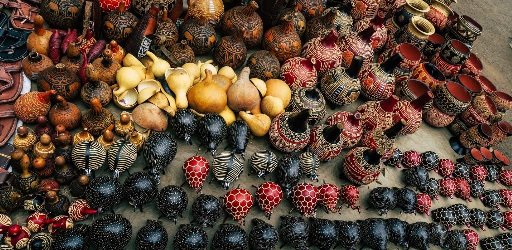 Typical Nairobi Market with variety of goods.