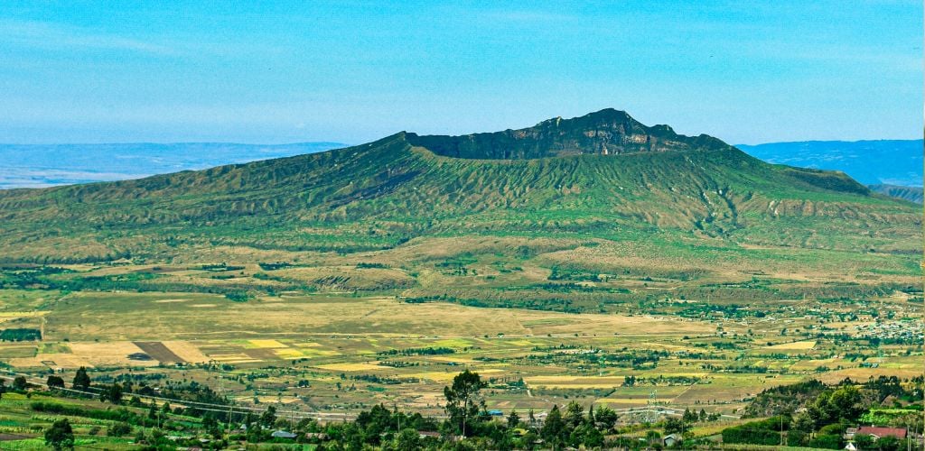 A beautiful aerial view of Mount Longonot 
