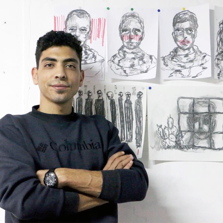 al-ahli hospital explosion victim gaza strip artist