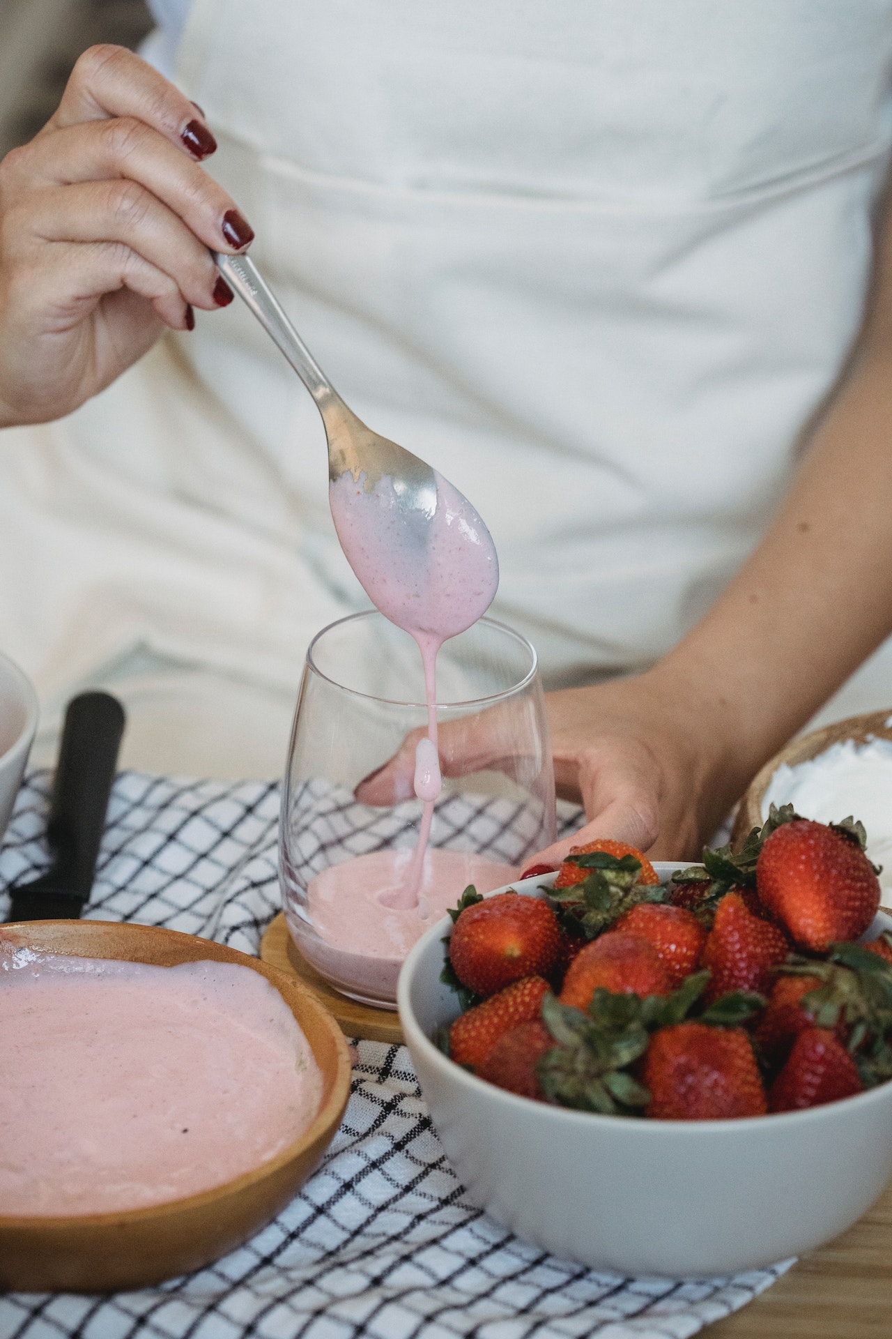 strawberry vegan face mask