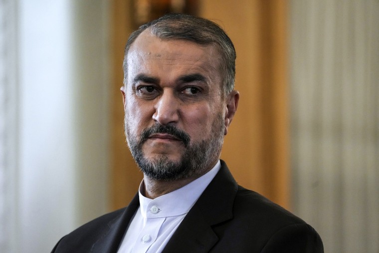 Iranian Foreign Minister Hossein Amirabdollahian in Tehran.