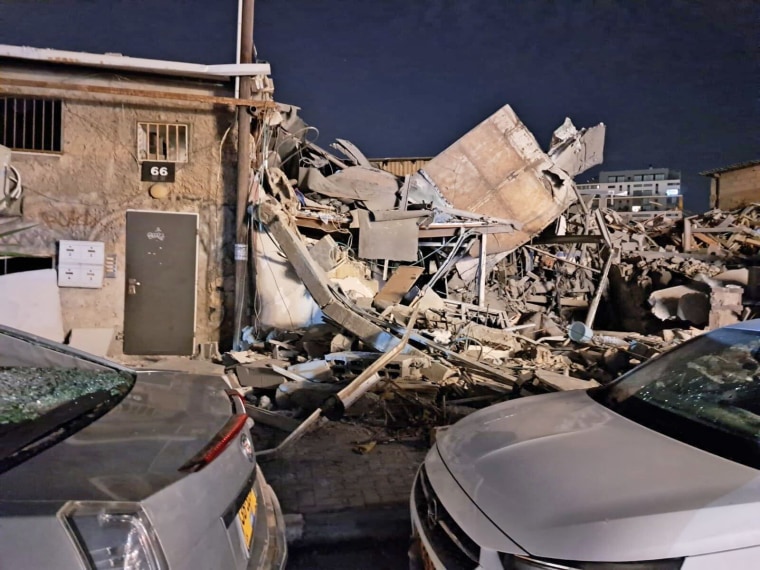 An attack leveled Marina Izmailov's home in Tel Aviv on Saturday, Oct. 7, 2023.