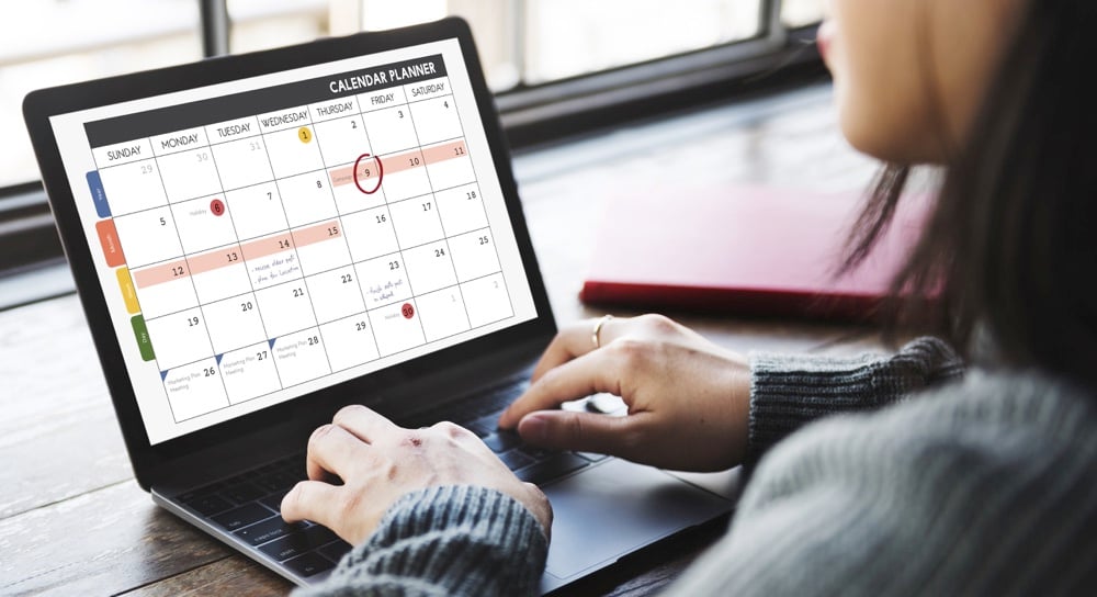 time management for freelancers use a calendar