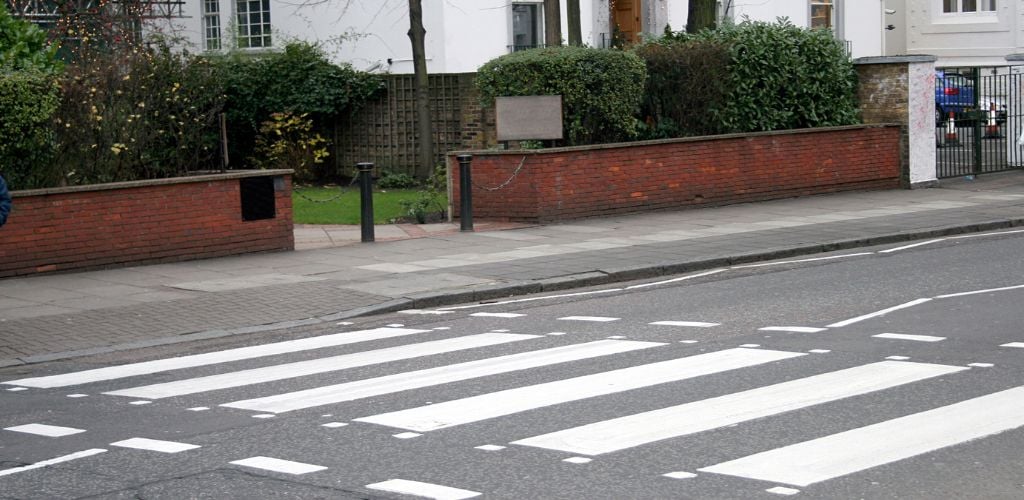 Abbey Road pedestrian crossing for the Beatles. 