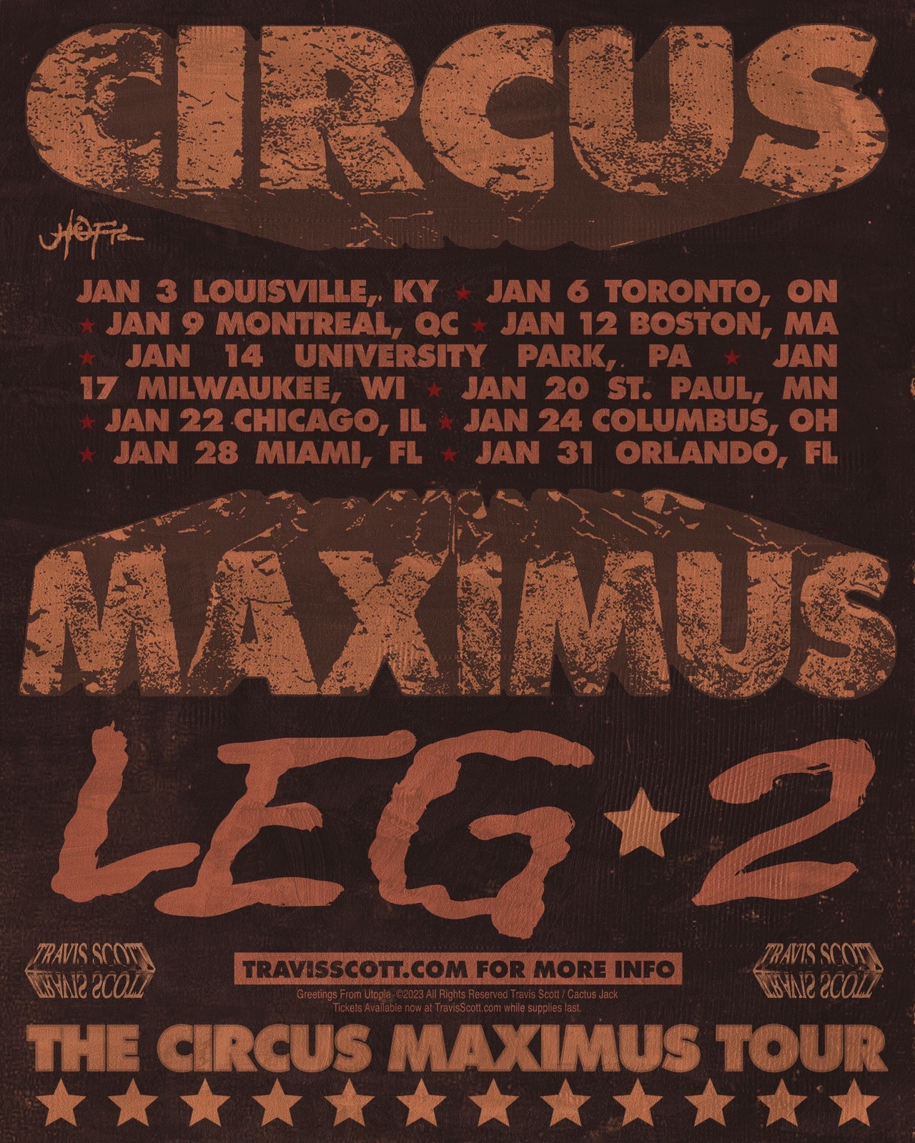 Utopia - Circus Maximus Tour Leg 2