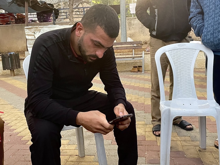 Hassan Al-Dreemli says he has just received the news that his sister-in-law and young nephew have died in an airstrike in Khan Younis, Gaza.