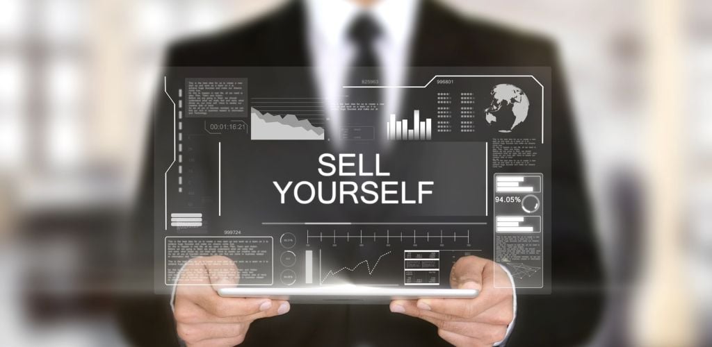 Sell Yourself, Hologram Futuristic Interface, Augmented Virtual Reality