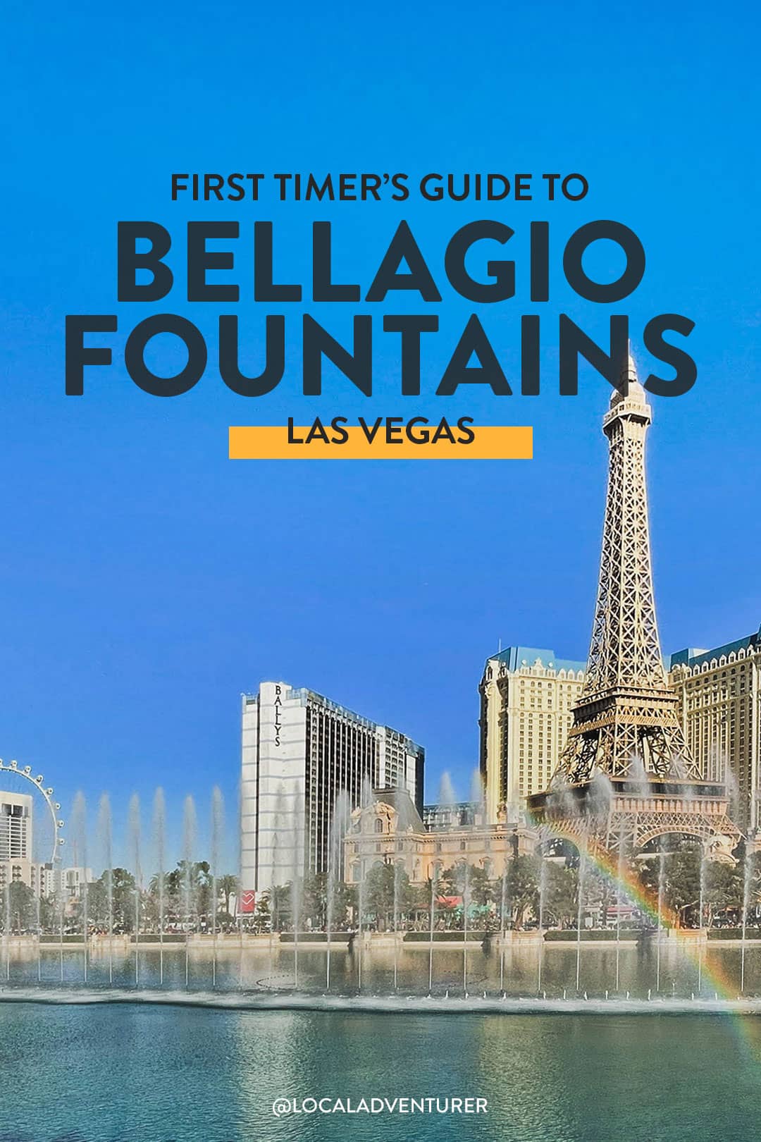 bellagio fountains las vegas strip