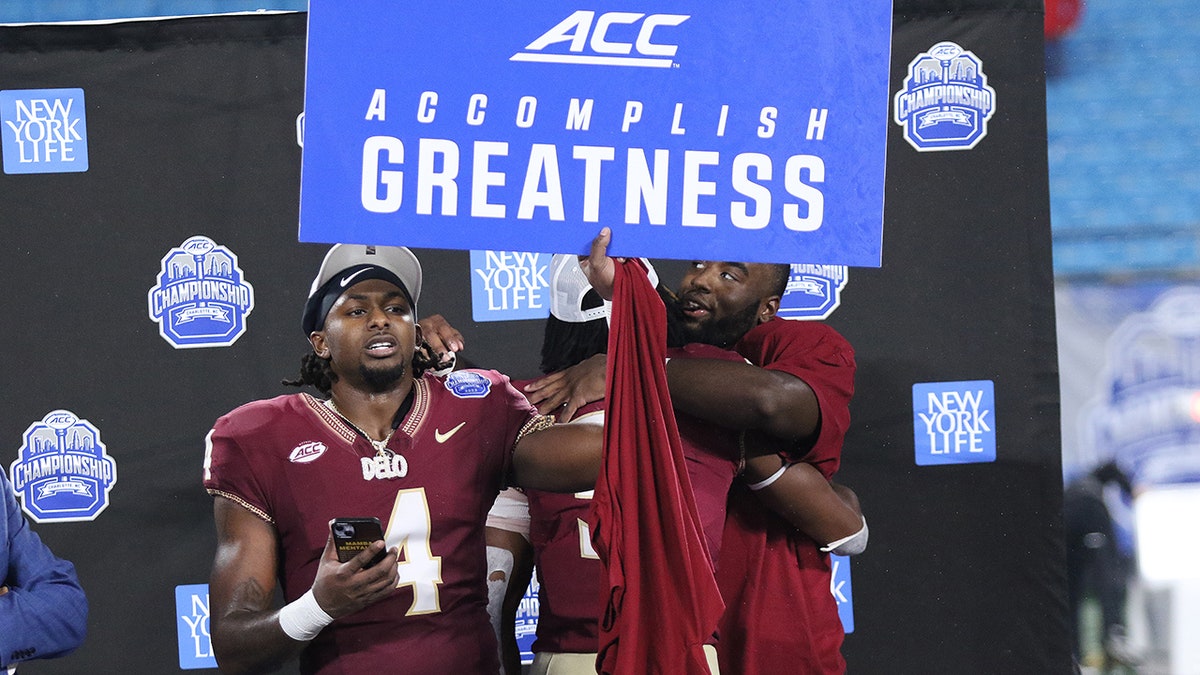 FSU players celebrate