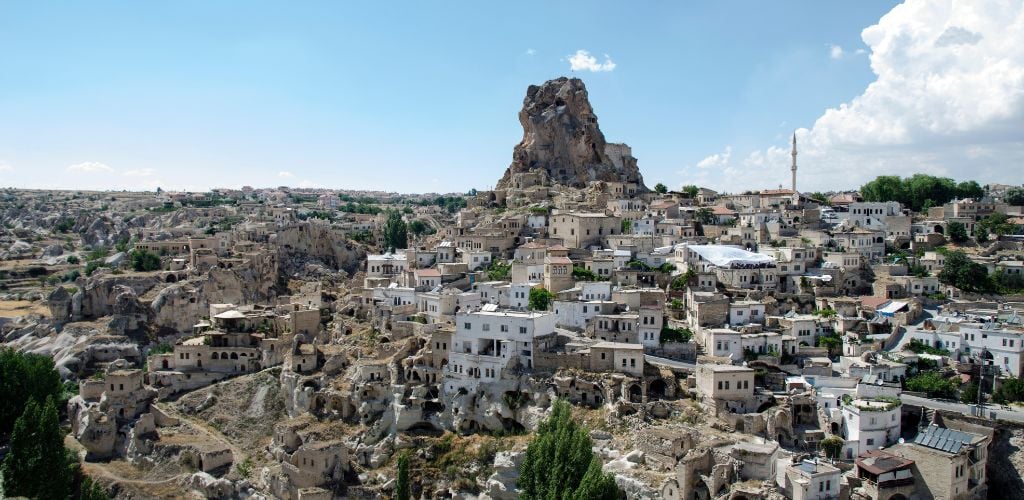 An extraordinary rock-cut architecture in the center of the city. 