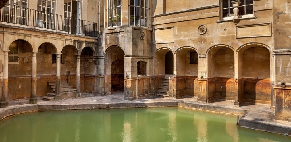 Roman baths in Bath, England.
