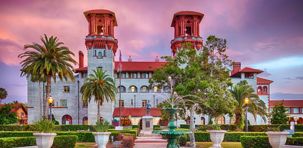 Historic building built in 1887 in downtown St. Augustine, Florida. 